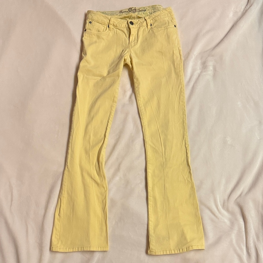 Sunshine Yellow Flare Jeans for Women